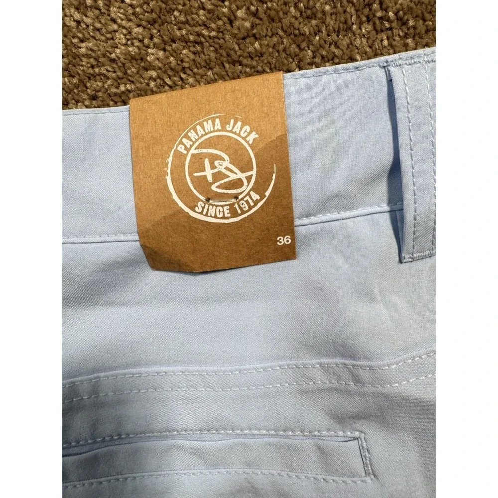 NWT Panama Jack Men's Size 36 - Hybrid Shorts Light Blue‎ Polyester